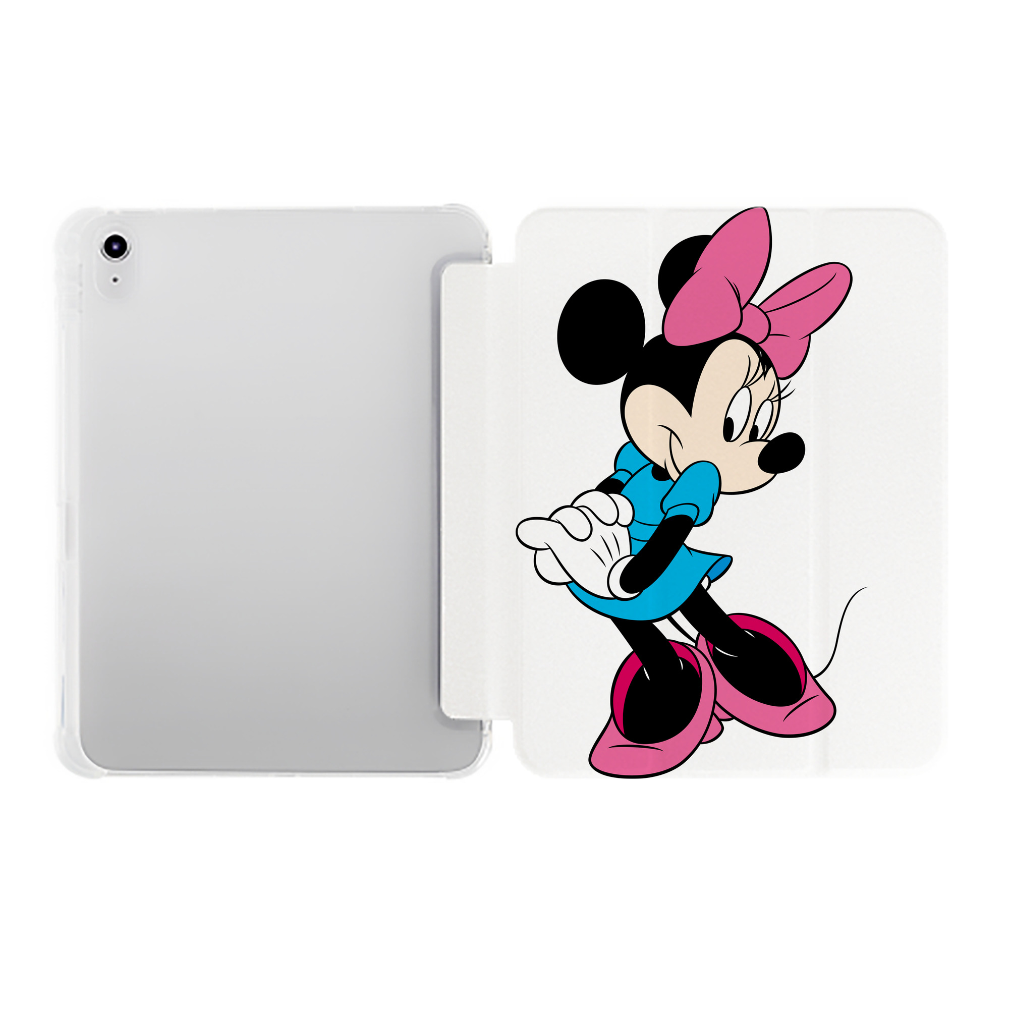（画像用） ミッキーマウス Mickey Mouse IPad ケース ペン収納付き 三つ折りスタンド PUレザー×シリコン 対応機種9.5/10.5/10.9インチ